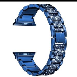 Jewelry women’s  Strap for Apple Watch Band Ultra 40mm 41mm 38mm new blue bling
